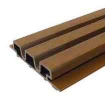 WEO35 Gardenwall composiet (triple) rhombus 3,3x17x290cm Teak