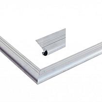 Aluminium daktrimset met ronde kraal tbv plat dak, maximale dakmaat 605x450 cm