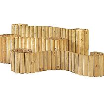 Rolborder Ø 5 x 30 x 250 cm, groen geïmpregneerd.