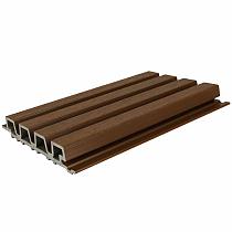 NewTechWood composiet co-extrusie wand bekleding rhombus profiel, 3,3 x 21,5 x 230 cm, Ipe.