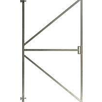 Verstelbaar stalen poortframe met slotkast 180x100cm (incl. oogschroeven, excl. plaatduimen)