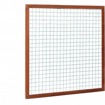 PROMO Hardhouten betonijzertrellis met maas 7,5x7,5cm, in raamwerk 4,5x7,0cm, 180x180cm