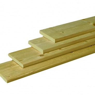 Scandinavisch vuren geschaafde schuttingplank 1,8x14,5x180 cm, groen geïmpregneerd