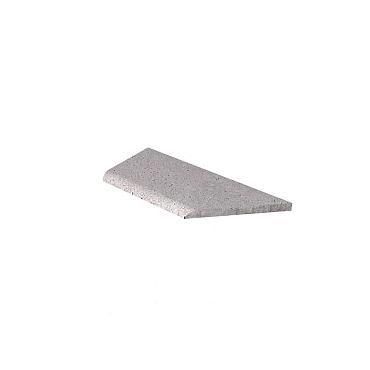 Zwembadrand hoek links (100/60x40x5cm) lichtgrijs