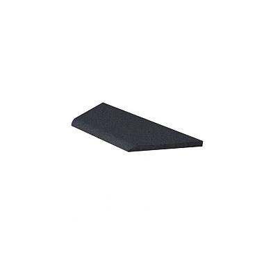 Zwembadrand hoek links (100/60x40x5cm) carbon