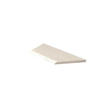 Zwembadrand hoek links (100/60x40x5cm) creme