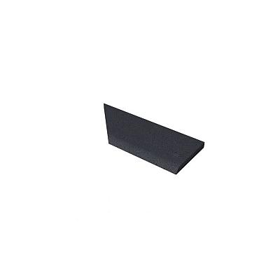 Zwembadrand hoek rechts (100/60x40x5cm) carbon