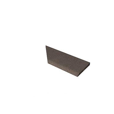 Zwembadrand hoek rechts (100/60x40x5cm) taupe