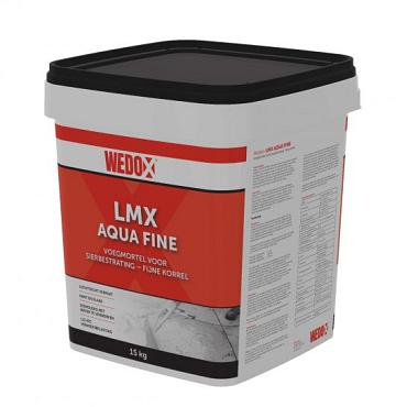 Wedox voegmiddel LMX Aqua Fine 15kg steengrijs