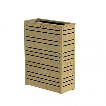 Bloembak Flux 90 Excellent, 70 x 30 x 90 cm, groen geïmpregneerd.