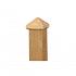 Paalornament piramide 9x9 cm hout