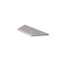 Zwembadrand hoek links (100/60x40x5cm) lichtgrijs