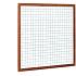 PROMO Hardhouten betonijzertrellis met maas 7,5x7,5cm, in raamwerk 4,5x7,0cm, 180x180cm